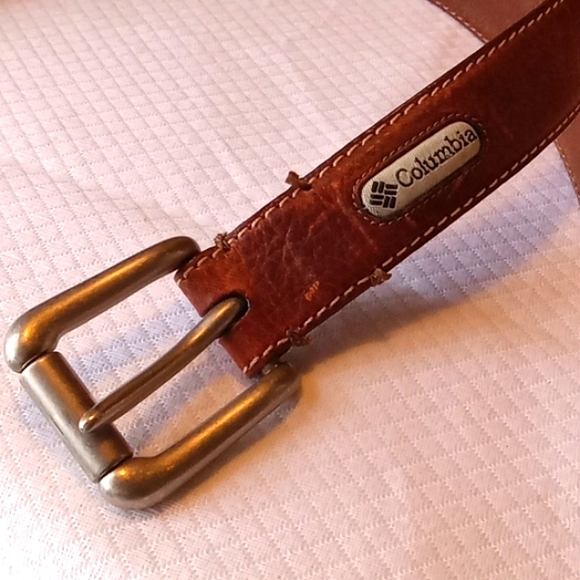 Columbia Leather Belt Size 36"-38" Color: Brown (Unisex) - Picture 6 of 7